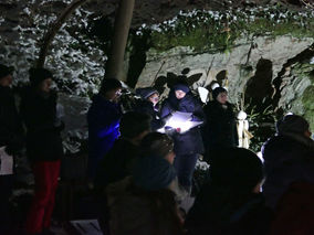 Waldadvent in der Fatima-Grotte (Foto: Karl-Franz Thiede)